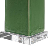Aneeza Tropical Green Glaze Ceramic Table Lamp