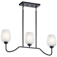 Valserrano 31" Wide Black Kitchen Island Light Chandelier