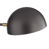 Kenora Gunmetal and Brass Plug-In Swing Arm Wall Lamp