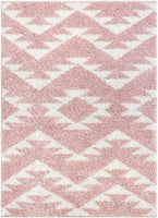Moroccan Tribal Pink Soft Area Rug