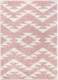 Moroccan Tribal Pink Soft Area Rug