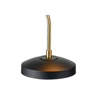 Virtuoso Matte Black and New Aged Brass Desk Lamp