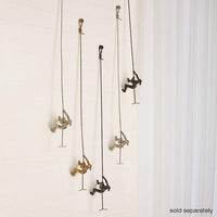 Climbing Woman 42" High Metal Wall Sculpture