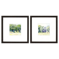 Petite Bella 18" Square 2-Piece Framed Giclee Wall Art Set