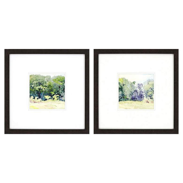 Petite Bella 18" Square 2-Piece Framed Giclee Wall Art Set
