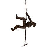 Climbing Woman 42" High Metal Wall Sculpture