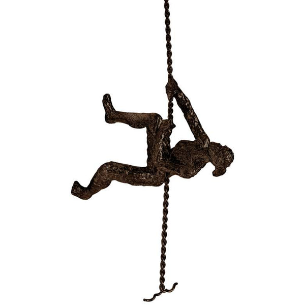 Climbing Woman 42" High Metal Wall Sculpture