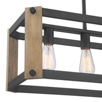 Cameron 36 1/4" Wide Black 5-Light Island Pendant Light