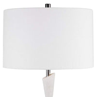 Ibiza White and Light Gray Stacked Table Lamp