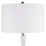 Ibiza White and Light Gray Stacked Table Lamp