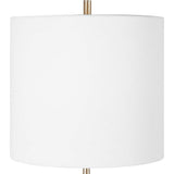 Eloise White and Gray Marble Accent Table Lamp