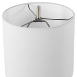 Eloise White and Gray Marble Accent Table Lamp