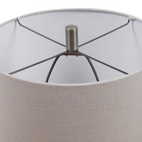 Lagos Brown and Taupe Ceramic Accent Table Lamp