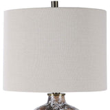 Uttermost Luanda Bronze and Brown Ceramic Accent Table Lamp