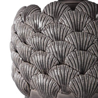 Bondi Gray Seashell Ceramic Buffet Table Lamp