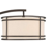 Gentry Oil-Rubbed Bronze 2-Light Downbridge Arc Floor Lamp