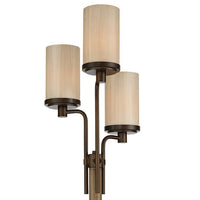 Astoria Faux Wood and Bronze 3-Light Tree Floor Lamp