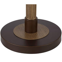 Astoria Faux Wood and Bronze 3-Light Tree Floor Lamp