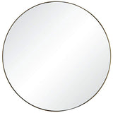 Yoka Silver and Gold Painted 24" Round Wall Mirror