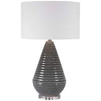 Carden Smoke Gray Glaze Ceramic Table Lamp