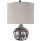 Uttermost Luanda Bronze and Brown Ceramic Accent Table Lamp