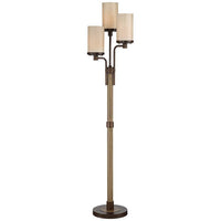 Astoria Faux Wood and Bronze 3-Light Tree Floor Lamp