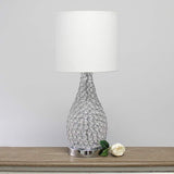 Elegant Designs Elipse Chrome Gourd Accent Table Lamp