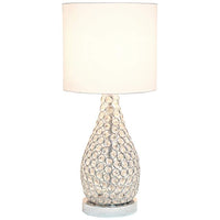 Elegant Designs Elipse Chrome Gourd Accent Table Lamp