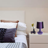 Genie 14 1/4"H Purple Mosaic Tiled Glass Accent Table Lamp