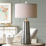 Sullivan Mercury Glass Fluted Column Table Lamp