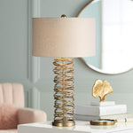 Amarey Metal Rings Modern Column Table Lamp