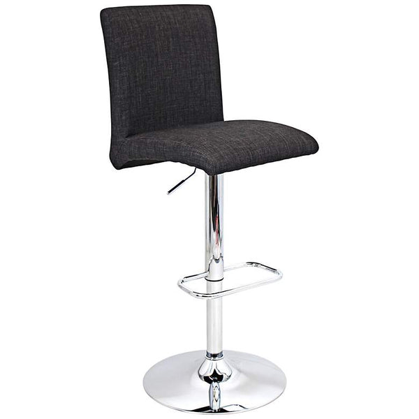 Tintori Charcoal Modern Adjustable Height Barstool