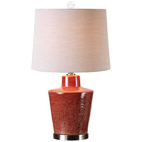 Cornell Brick Red Ceramic Jug Table Lamp