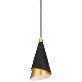 ET2 Mermaid 4 3/4"W Black and Gold LED Mini Pendant Light