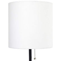 LimeLights 19 1/2" High Black Stick Accent Table Lamp with Outlet