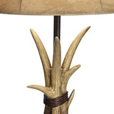 Western Rustic Antler USB Table Lamps Set of 2