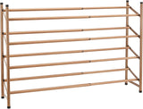 Easy Assemble Shoe Rack - 4-Tier, Rose Gold