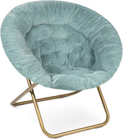 Cozy Faux Fur Saucer Chair for Bedroom/X-Large