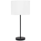 Simple Designs Modern Black Stick Table Lamp