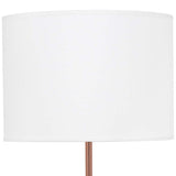 Simple Designs Modern Rose Gold Stick Table Lamp