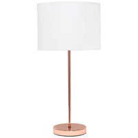 Simple Designs Modern Rose Gold Stick Table Lamp