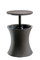 Patio Cooler Bar Table Rattan Style