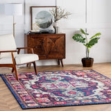 Corbett Vintage Boho Purple Soft Area Rugs - Multiple Sizes Available