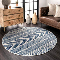 Shaina Tribal Area Rug,Blue