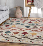 Moroccan Stripes Area Rug Multicolor