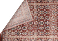 Waterloo Burgundy Oriental Soft Area Rug