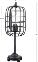 Odette Industrial Metal Table Lamp Black/Silver