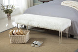 Ottoman Bench Upholstered Bench for Bedroom/Entryway/Hallway/Living Room