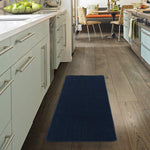 Softy Solid Non-Slip Kitchen/Bath Rug Navy