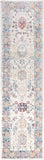 Illusion Collection ILL703F Vintage Distressed Viscose Area Rug, Rose / Cream